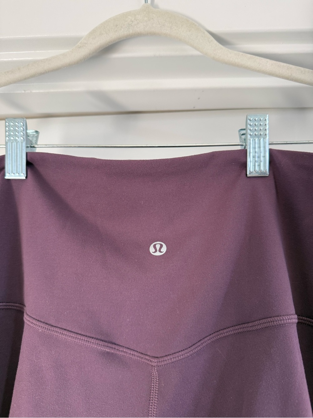 Lululemon High-Waist Purple Flare Yoga Pants - Picture 3 of 4